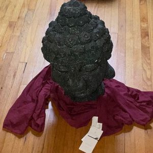 NEW QUAGGA GREEN LABEL SCARF 100% COTTON WINE/GARNET